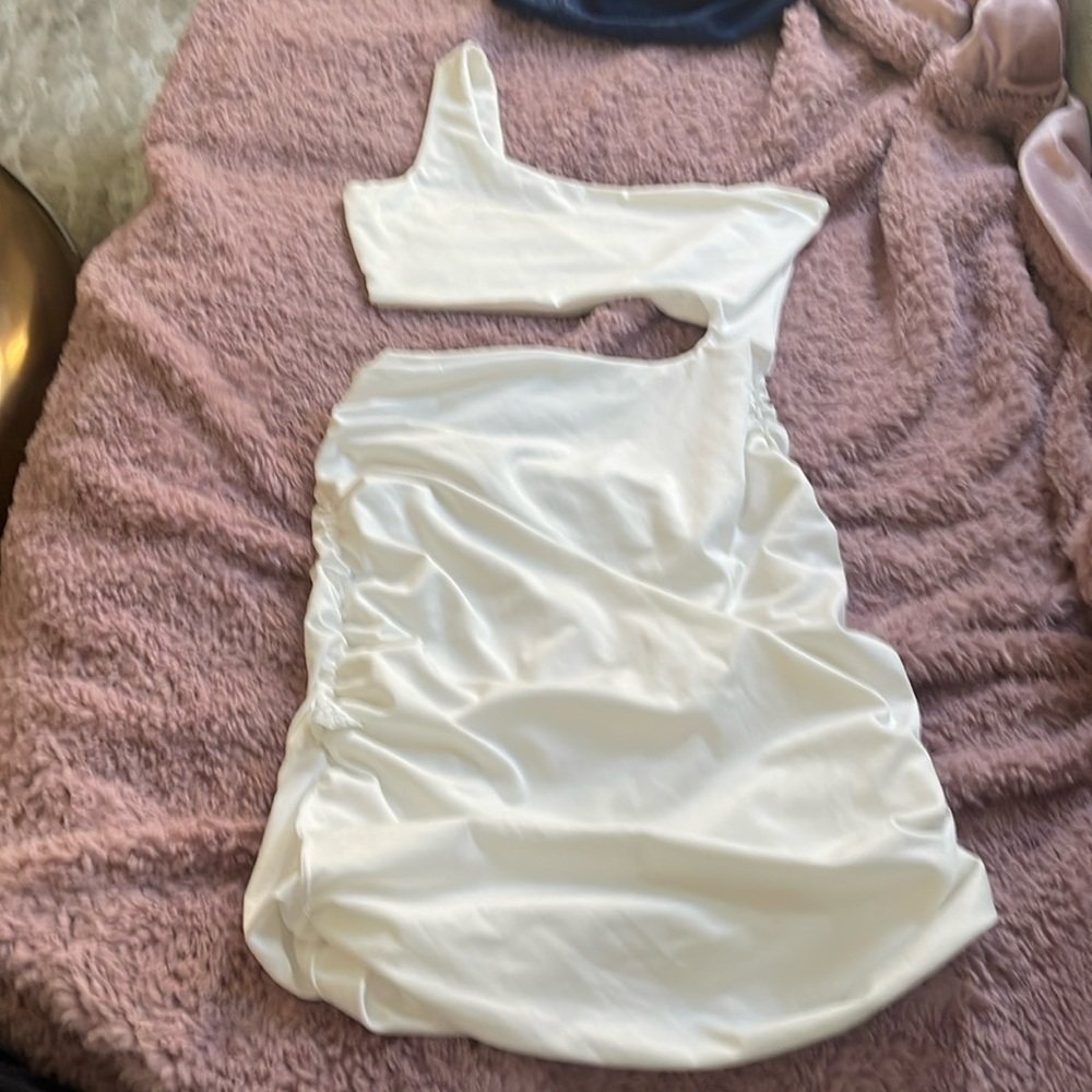 White mini dress